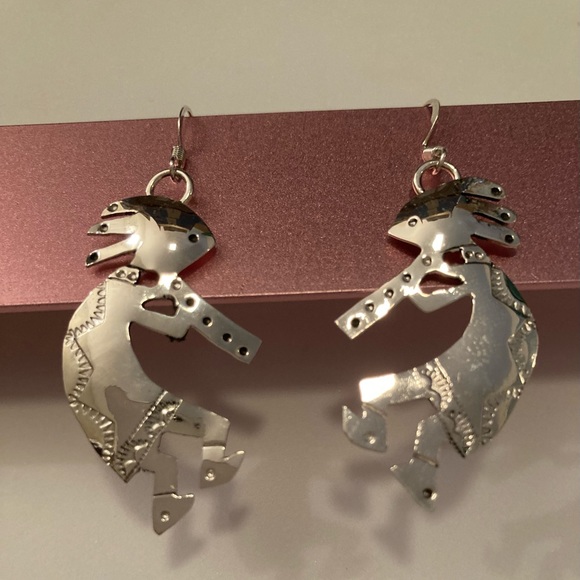 Native American Kokopelli Earrings - Picture 7 of 7
